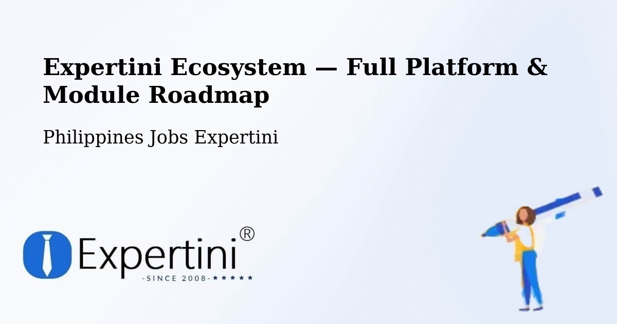 Expertini Ecosystem — Full Platform & Module Roadmap – Lapuan